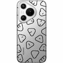 Чехол-накладка Huawei Letter Magnetic Case для Huawei Pura 70, пластик, серебристый