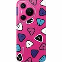 Чехол-накладка Huawei Letter Magnetic Case для Huawei Pura 70, пластик, розовый