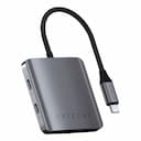 Адаптер мультипортовый Satechi 4-Port USB-C Hub with Power Delivery 4 в 1, серый